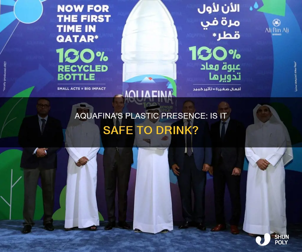 does aquafina have plastic in it