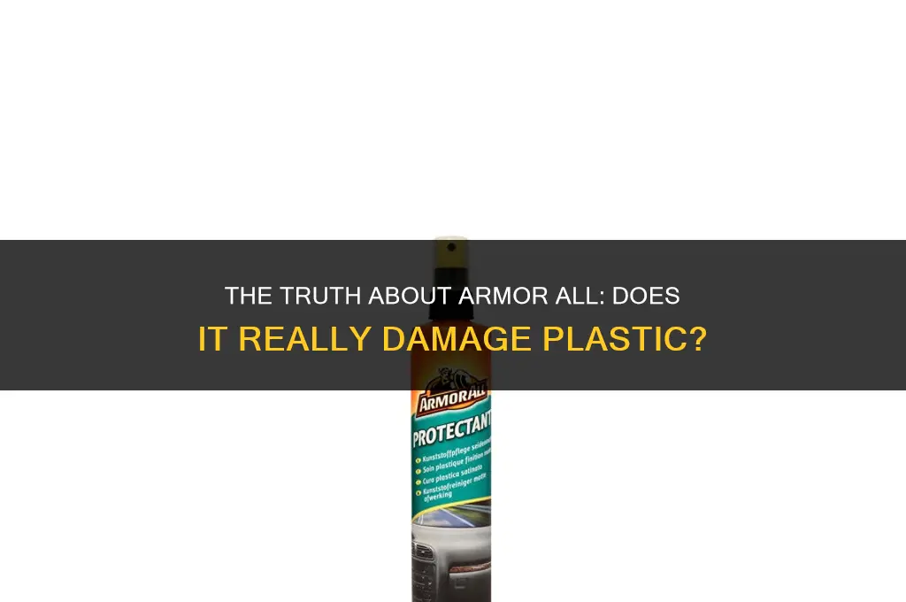 does armor all damage plastic