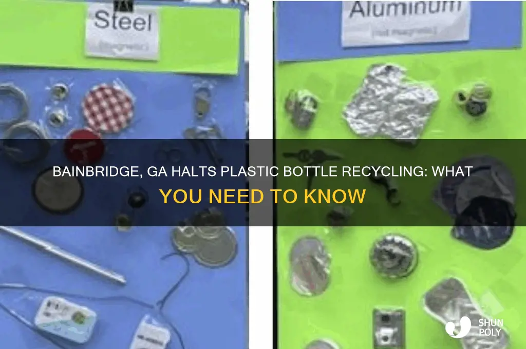 does bainbridge ga stopped to recycle plastic bottles