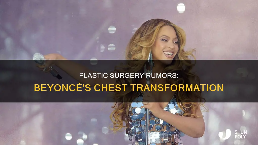 does beyoncw wear a plastic chest