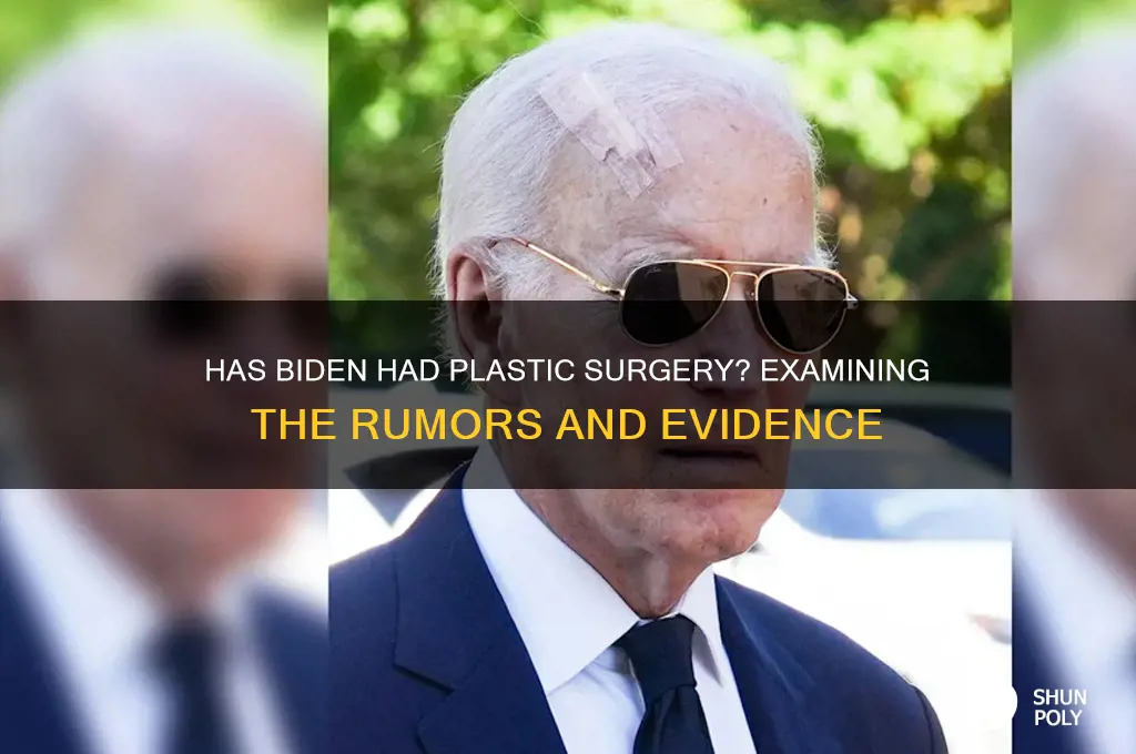 does biden have plastic surgery