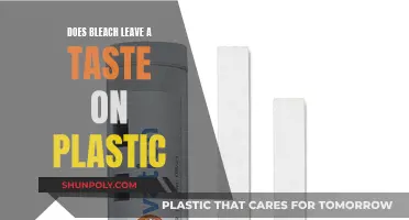 How Bleach Imparts a Lingering Taste on Plastic