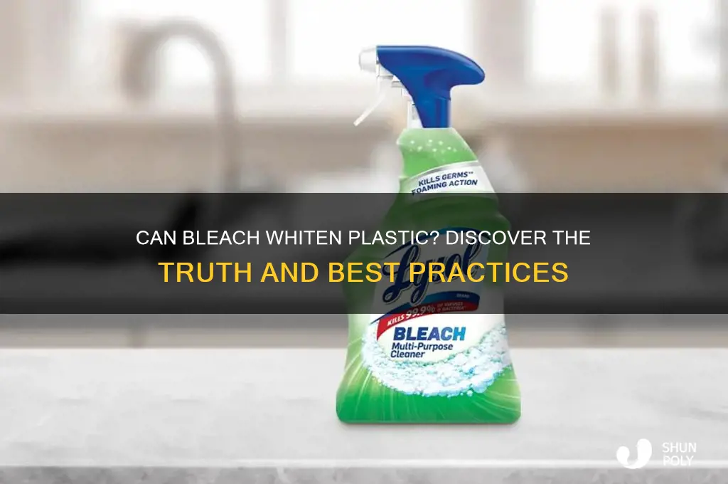 does bleach make plastic white