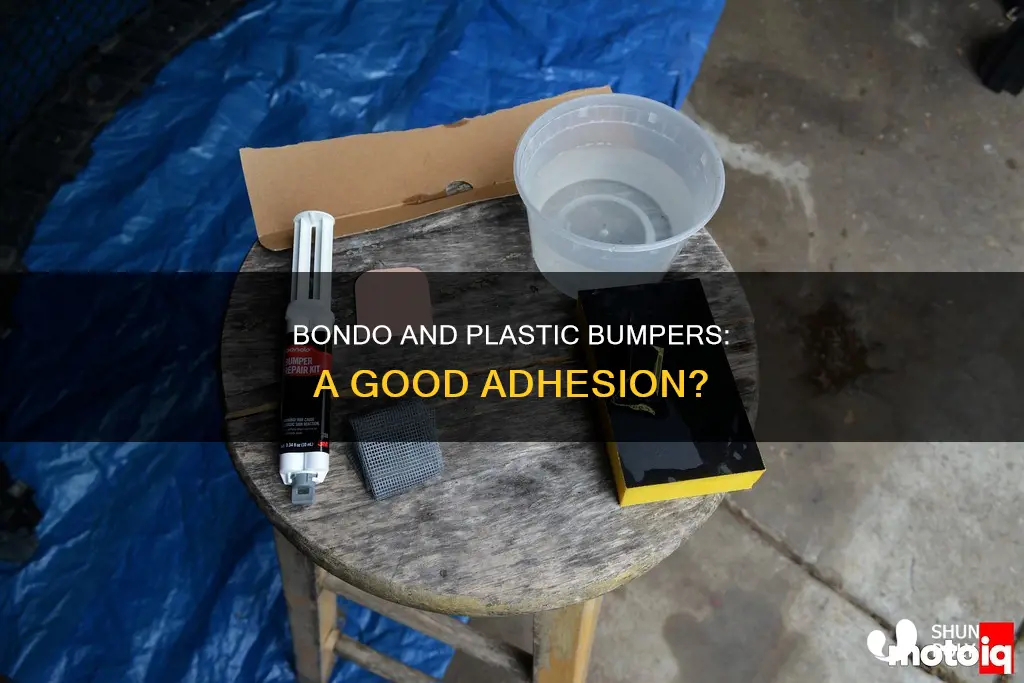 does bondo stick to plastic bumpers