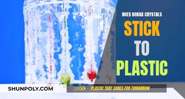 Borax Crystals: Adhesion to Plastic Surfaces Explored