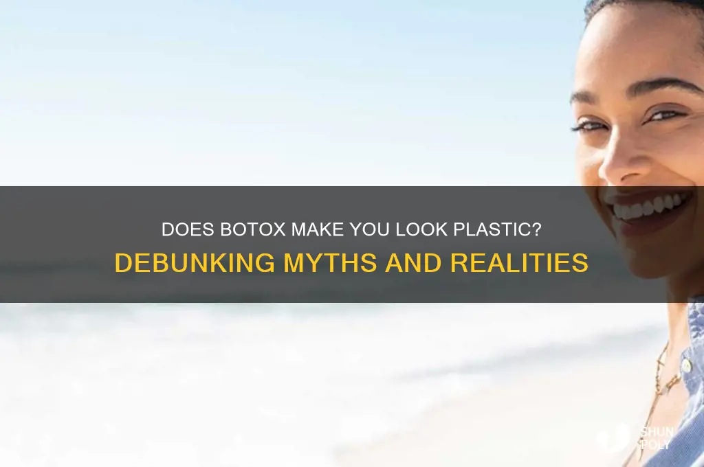 does botox make you look plastic