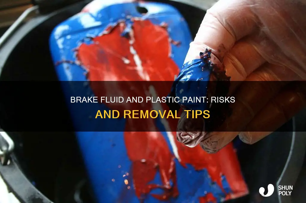 does brake fluid remove paint from plastic