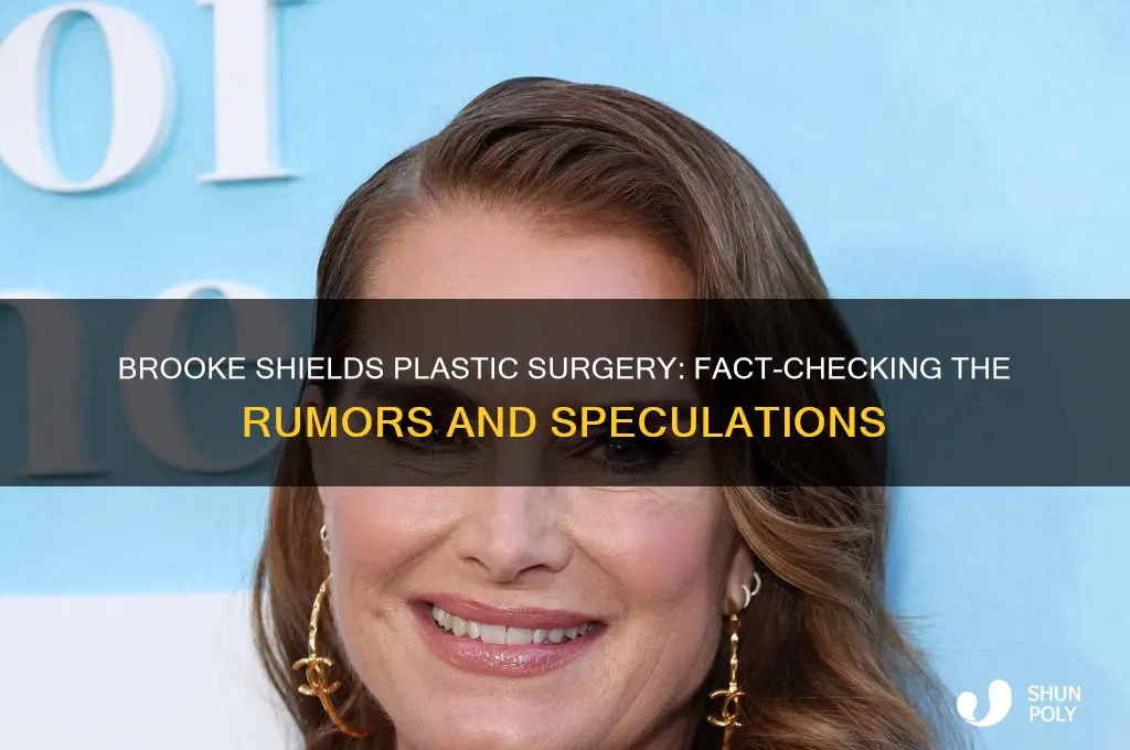 does brooke shields have plastic surgery