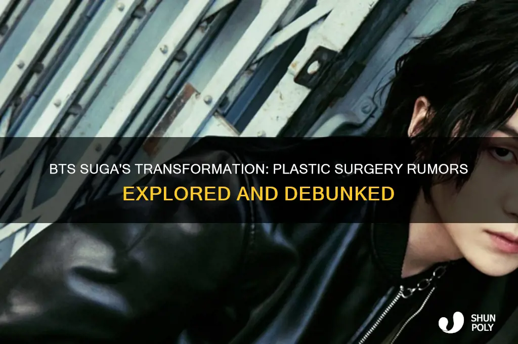 does bts suga have plastic surgery