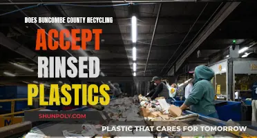 Buncombe County Recycling: Rinsed Plastics Accepted?