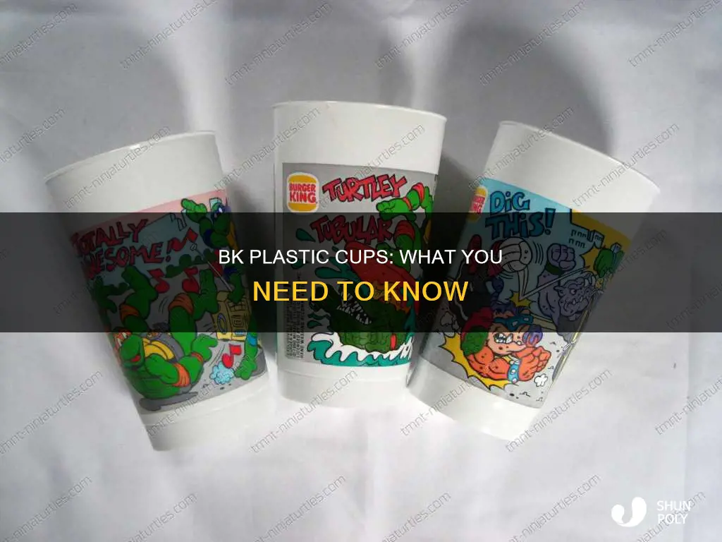 does burger king have plastic cups