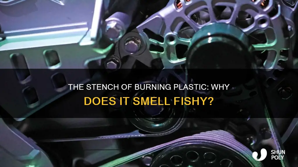 does burning plastic smell like fish