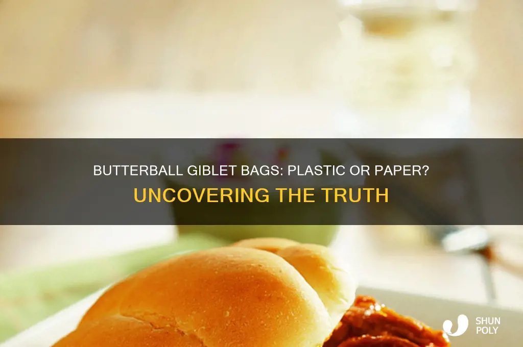 does butterball use plastic or paper giblet bag