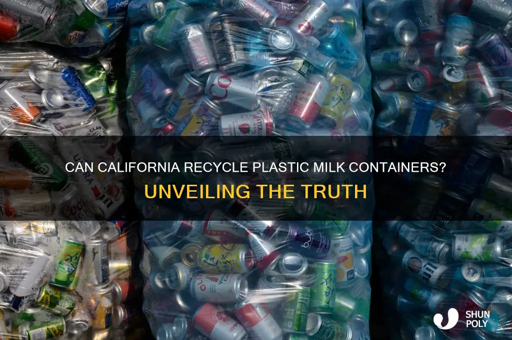 does ca recycle plastic milk containers