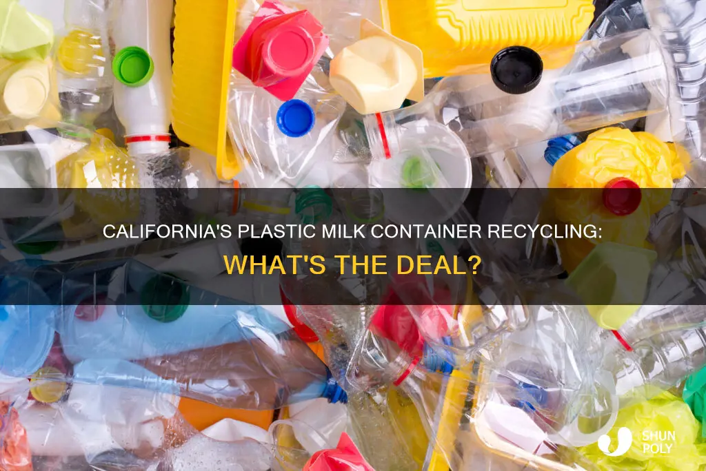 does ca recycle plastic milk containers