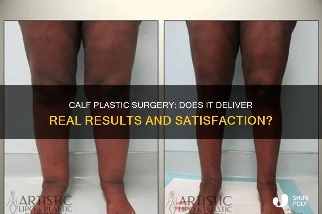 does calf plastic surgery actually work