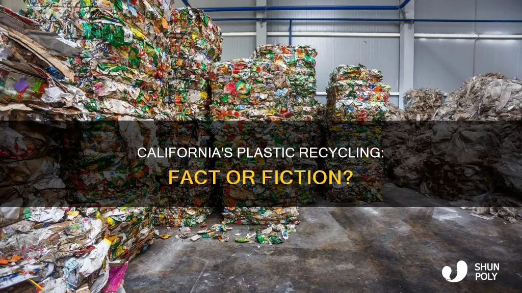 does california actually recycle plastic