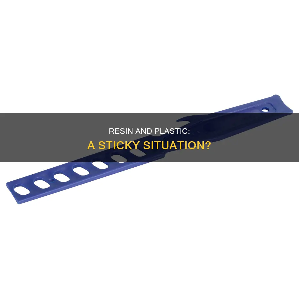 does casting resin stick to plastic