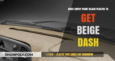 Chevy's Beige Dash Mystery: Painted Black Plastic or Factory Finish?