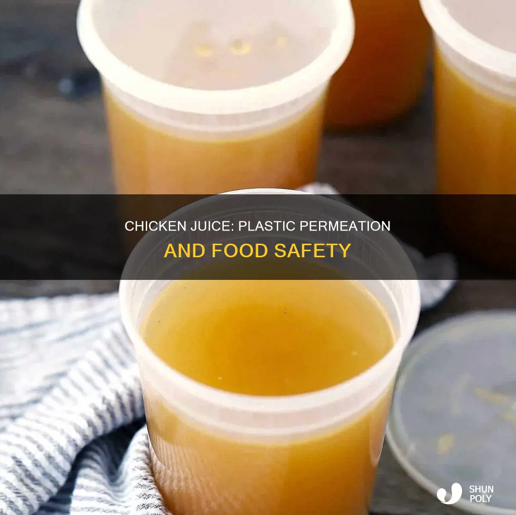 does chicken juice go through plastic