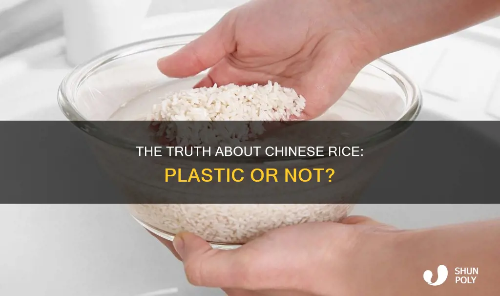 does chinese mix rice with plastic