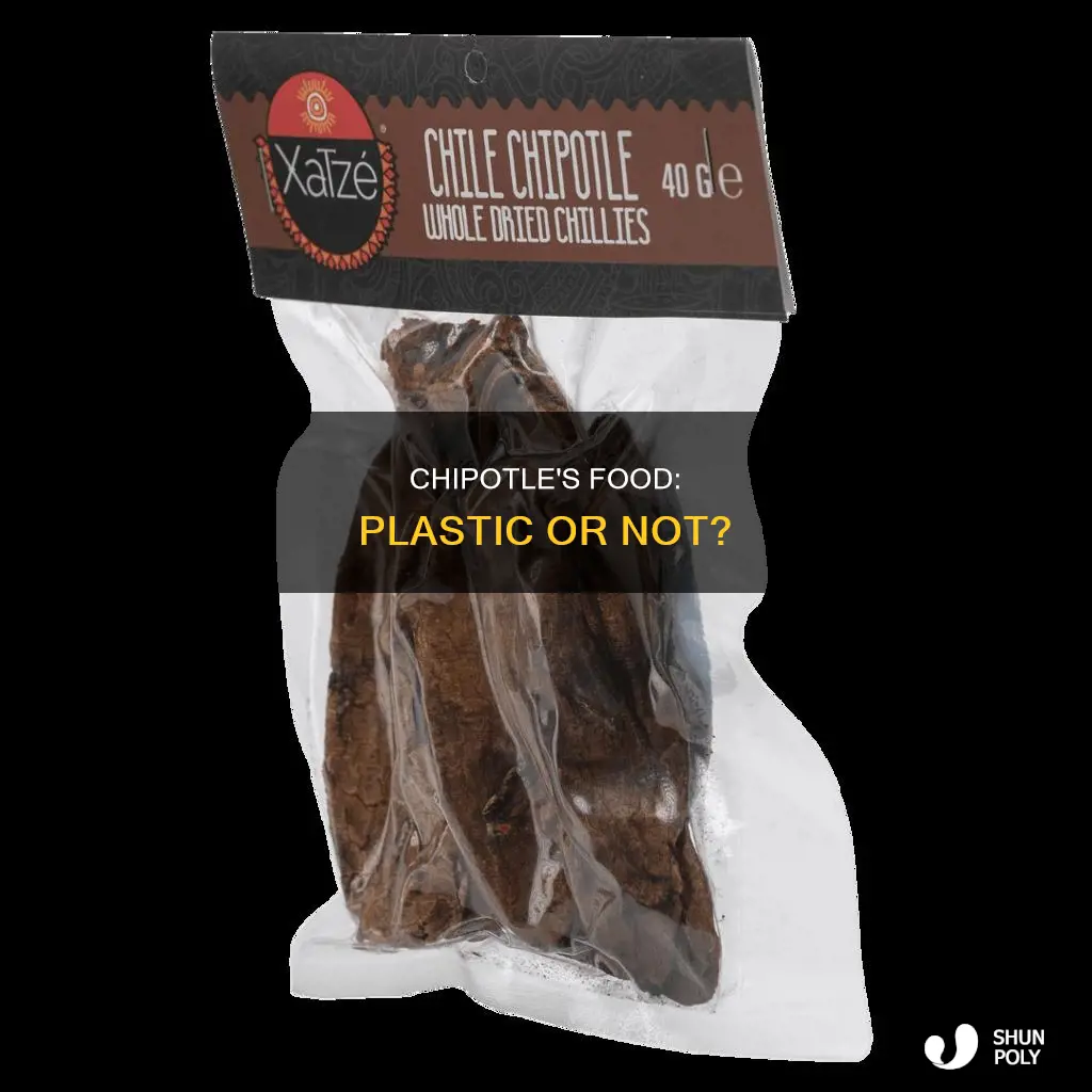 does chipotle have plastic in their food
