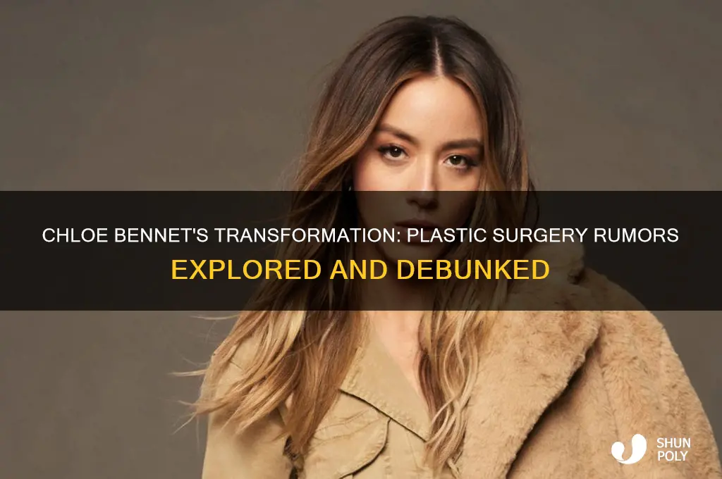 does chloe bennet have plastic surgery