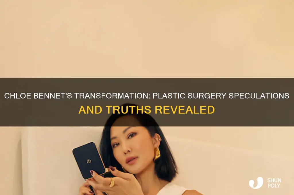 does chloe bennett have plastic surgery
