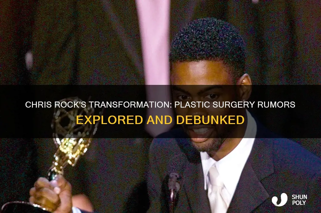 does chris rock have plastic surgery