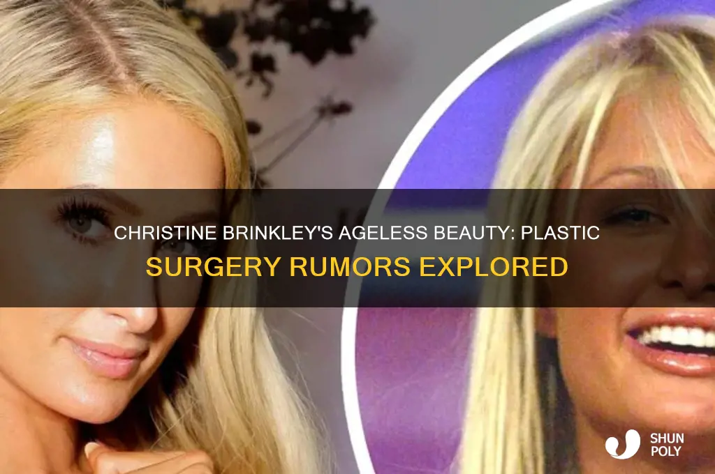 does christine brinkley have plastic surgery