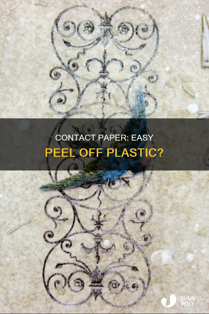 does contact paper come off plastic