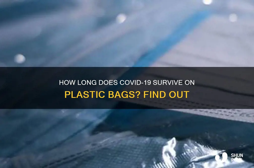 does covid last on plastic bags