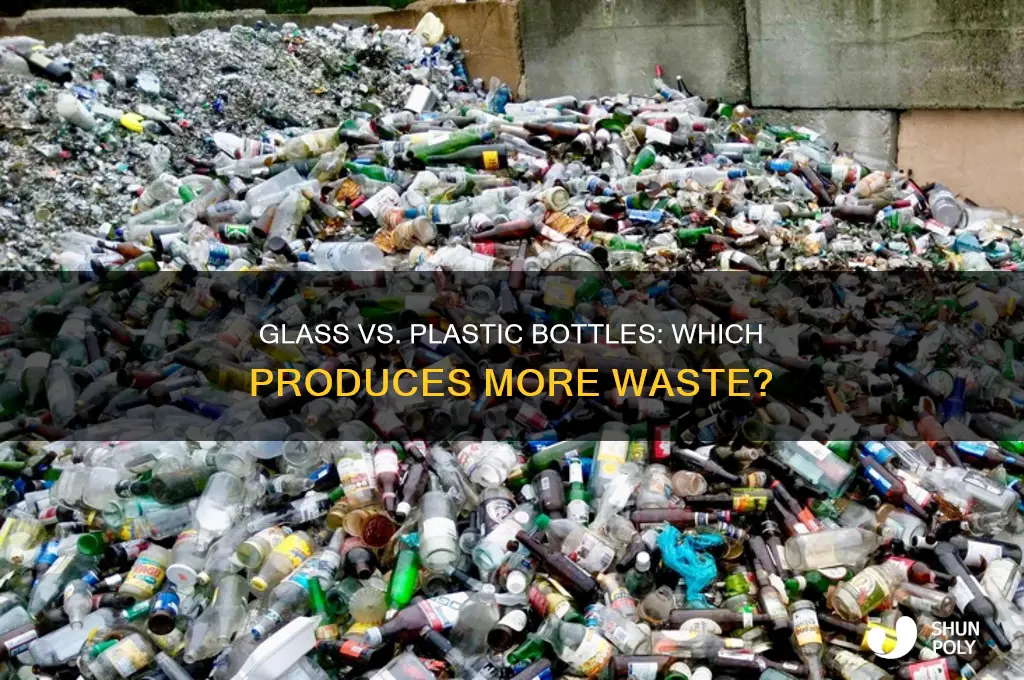 does creating glass bottle create more waste than plastic