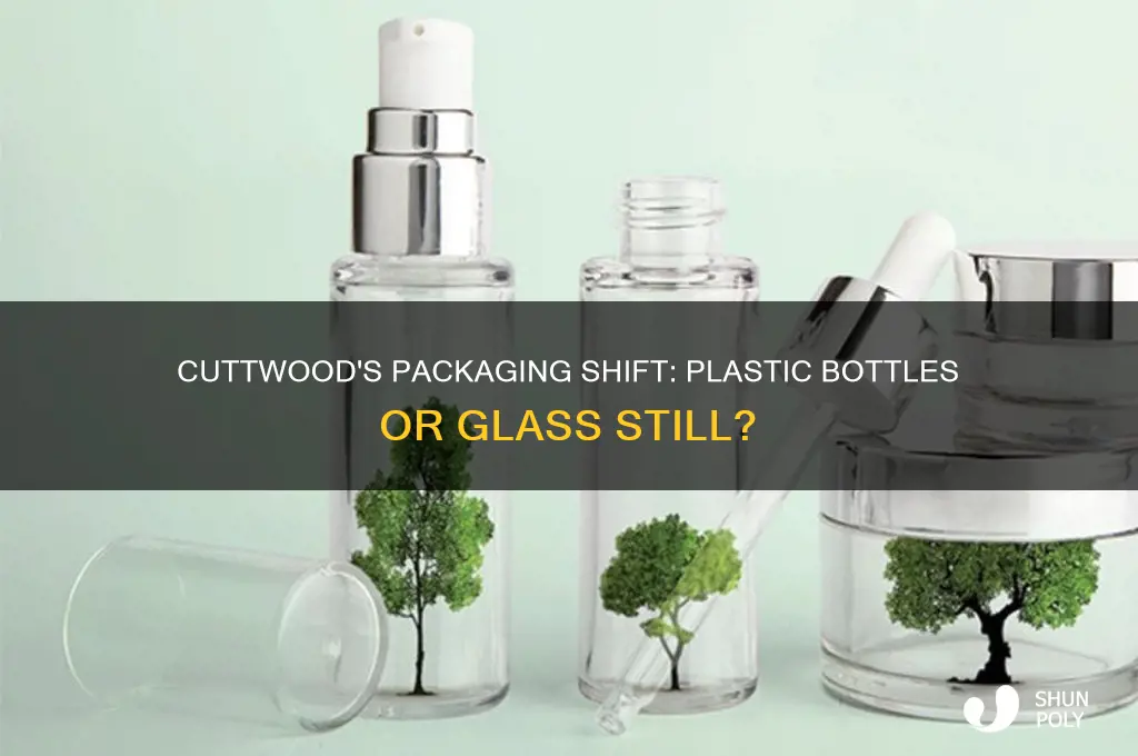 does cuttwood use plastic bottles now