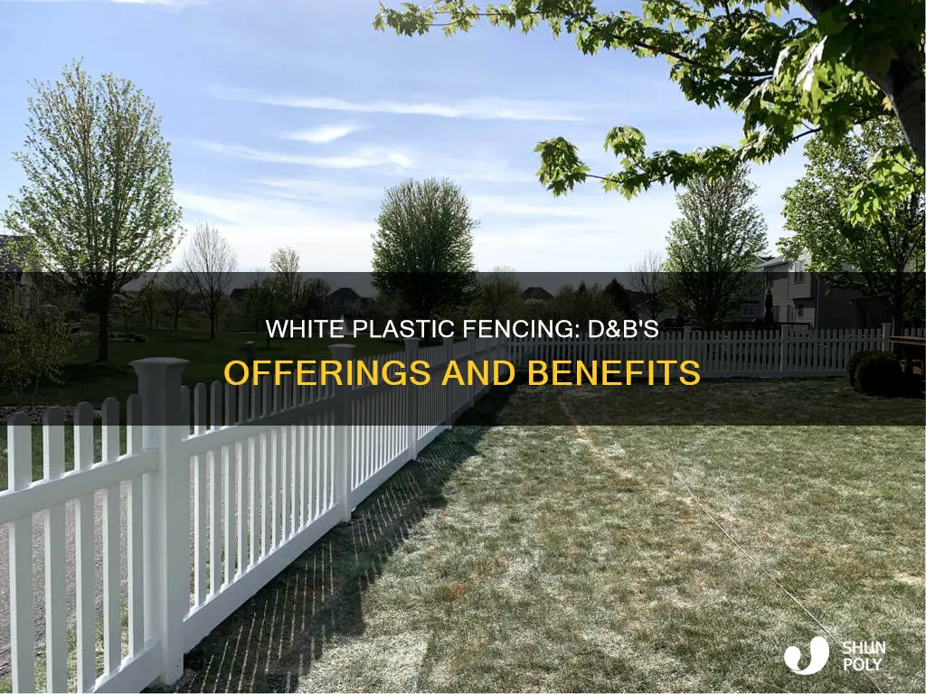 does d&b sell white plastic fencing
