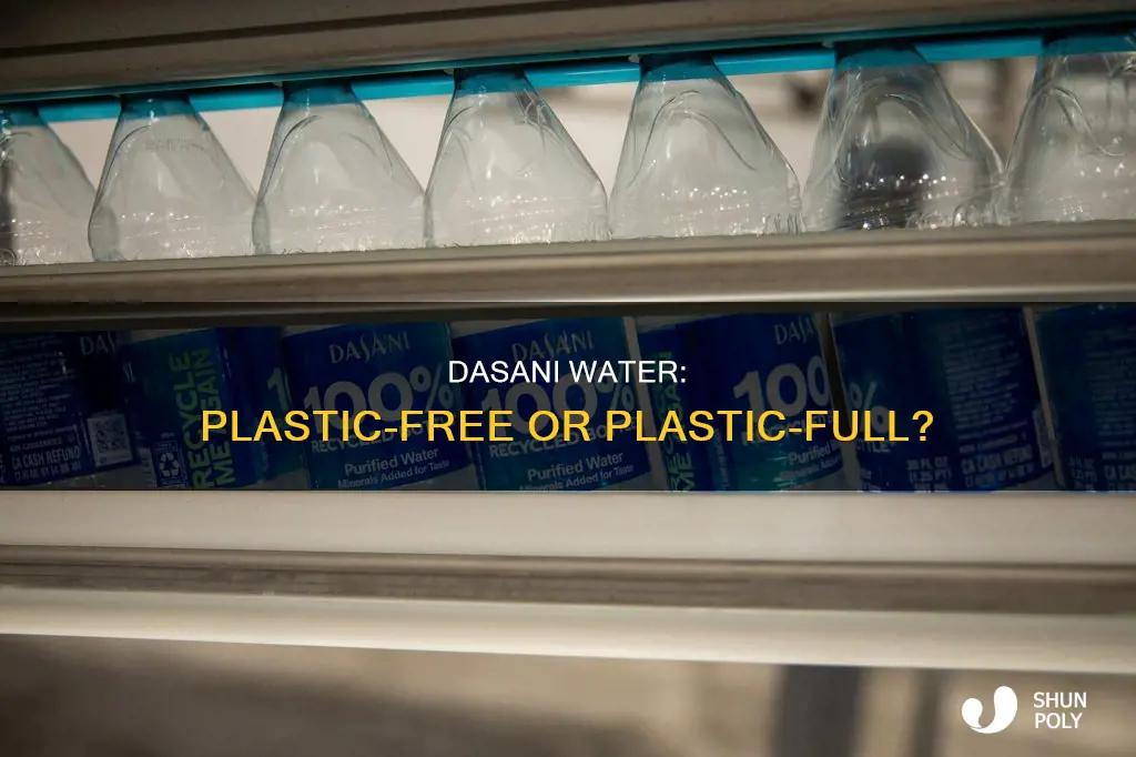 does dasani water have plastic in it