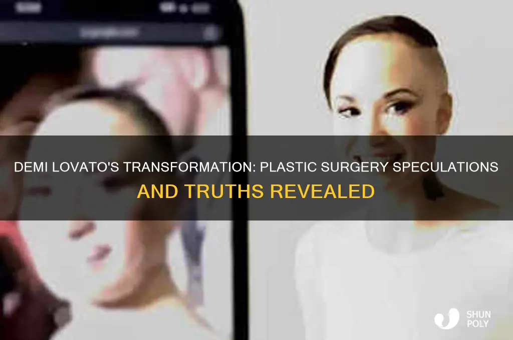 does demi lovato have plastic surgery