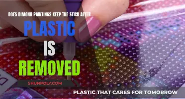 Dimond Painting Stickiness: Post-Plastic Removal