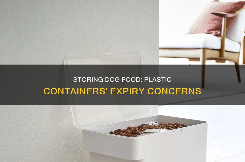 does dog food go bad in plastic containers