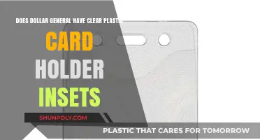 Clear Plastic Card Holder Insets at Dollar General: Availability Guide