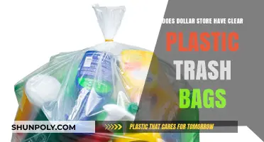 Clear Plastic Trash Bags at Dollar Stores: Availability and Options