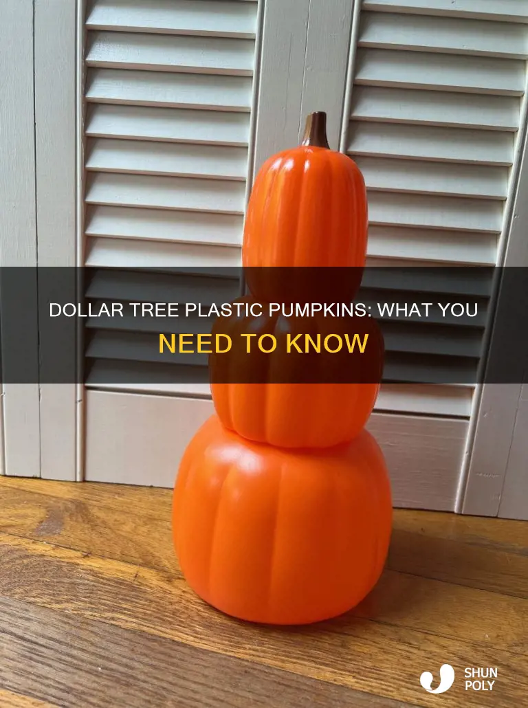 does dollar tree have plastic pumpkins