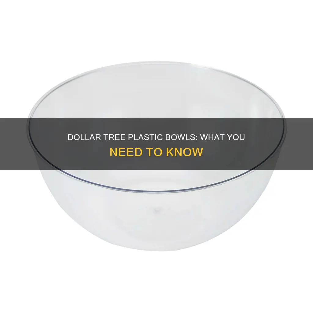 does dollar tree sell plastic bowls