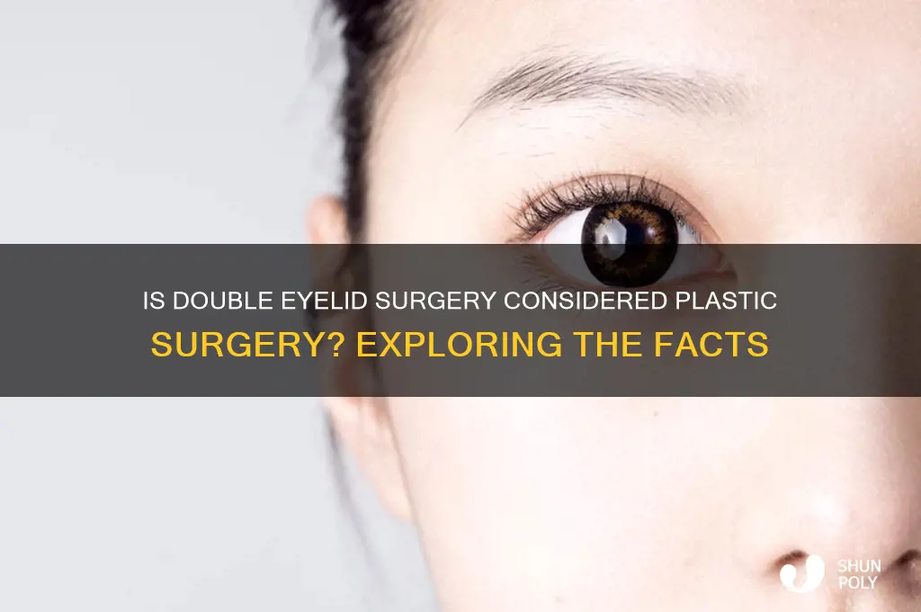 does double eyelid surgery count as plastic surgery