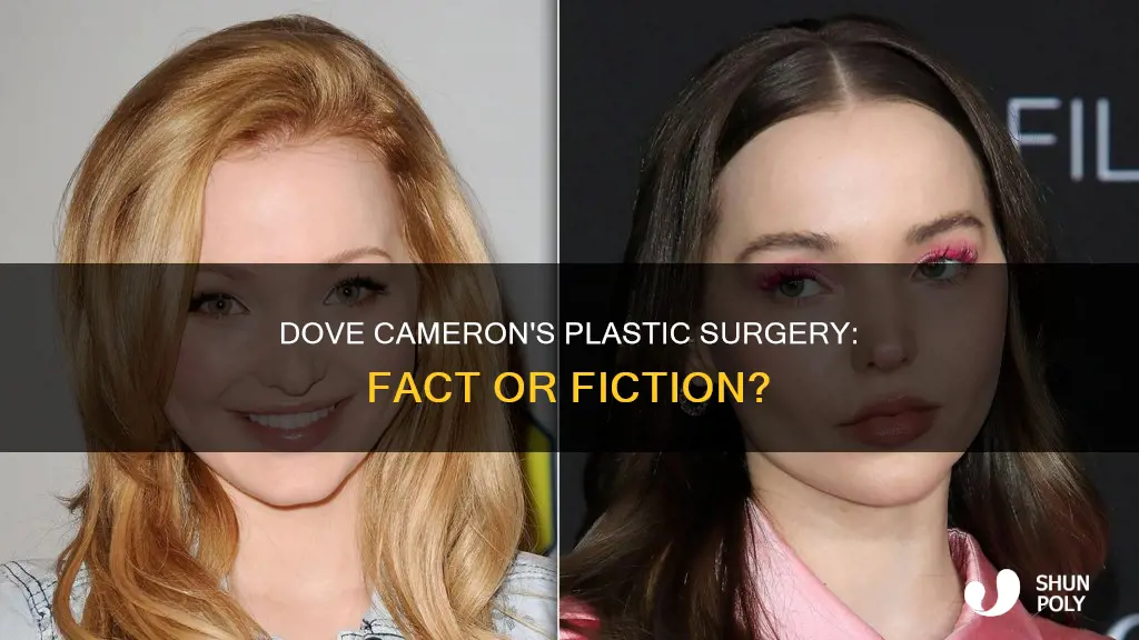 does dove cameron have plastic suregery