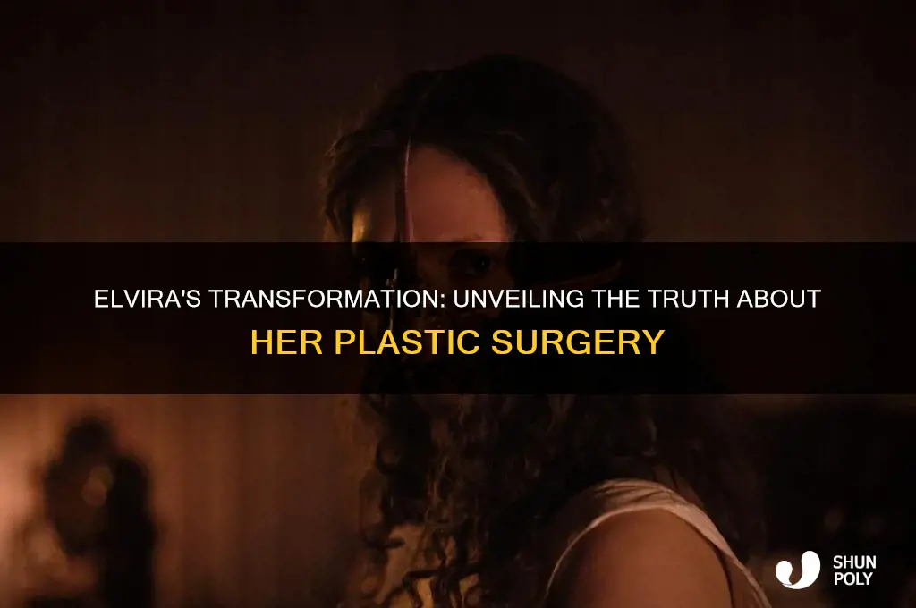 does elvira have plastic surgery