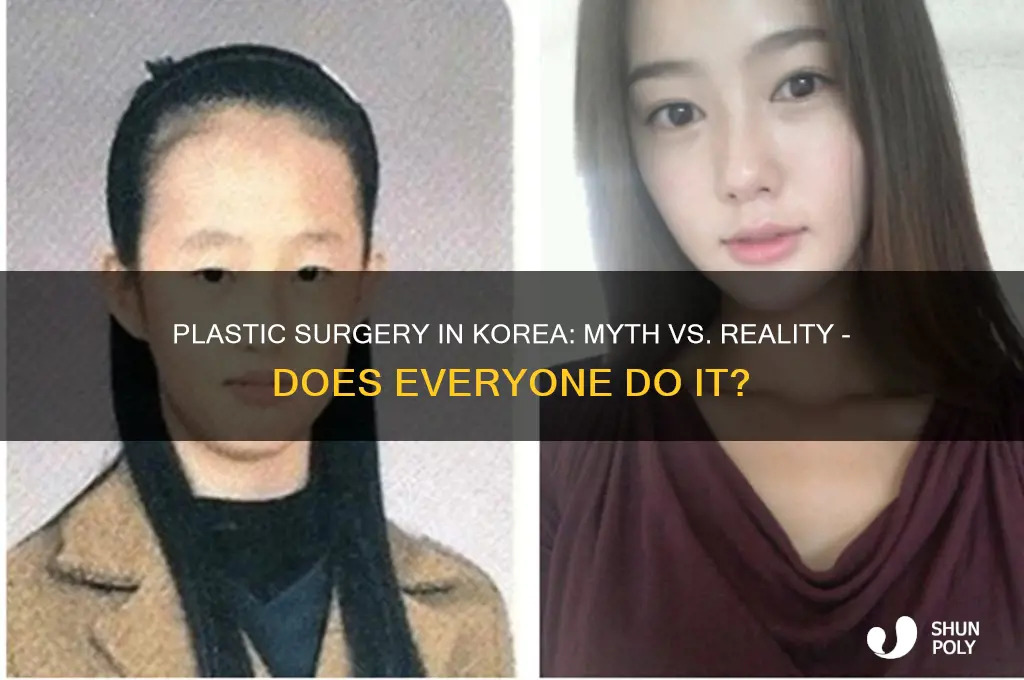 does everyone in korea get plastic surgery