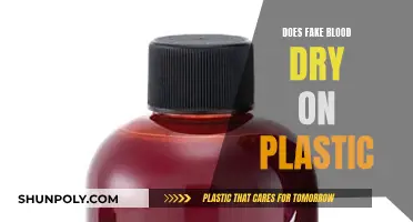 How Plastic Reacts to Fake Blood: Drying and Cleanup