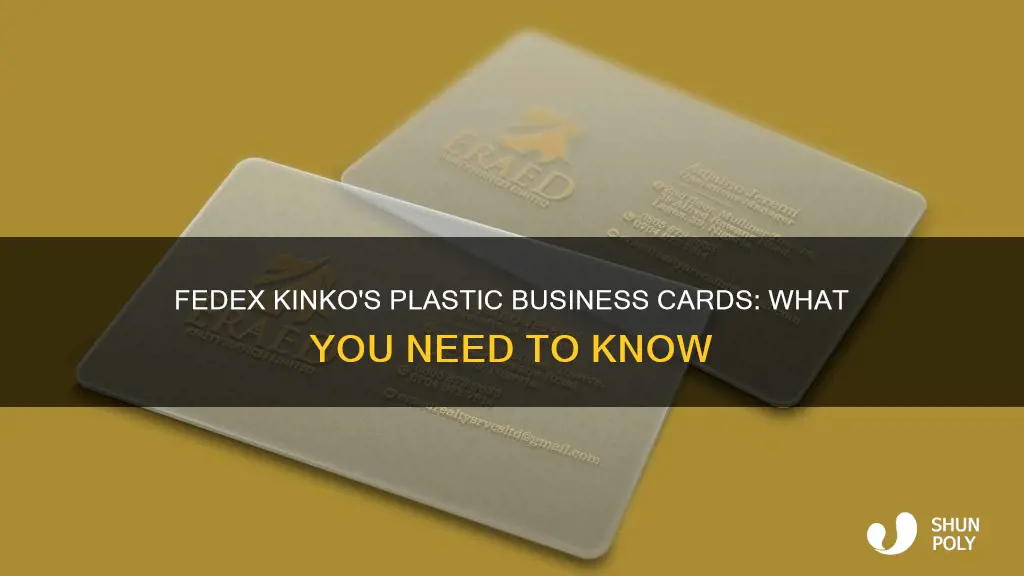 does fedex kinkos do plastic business cards