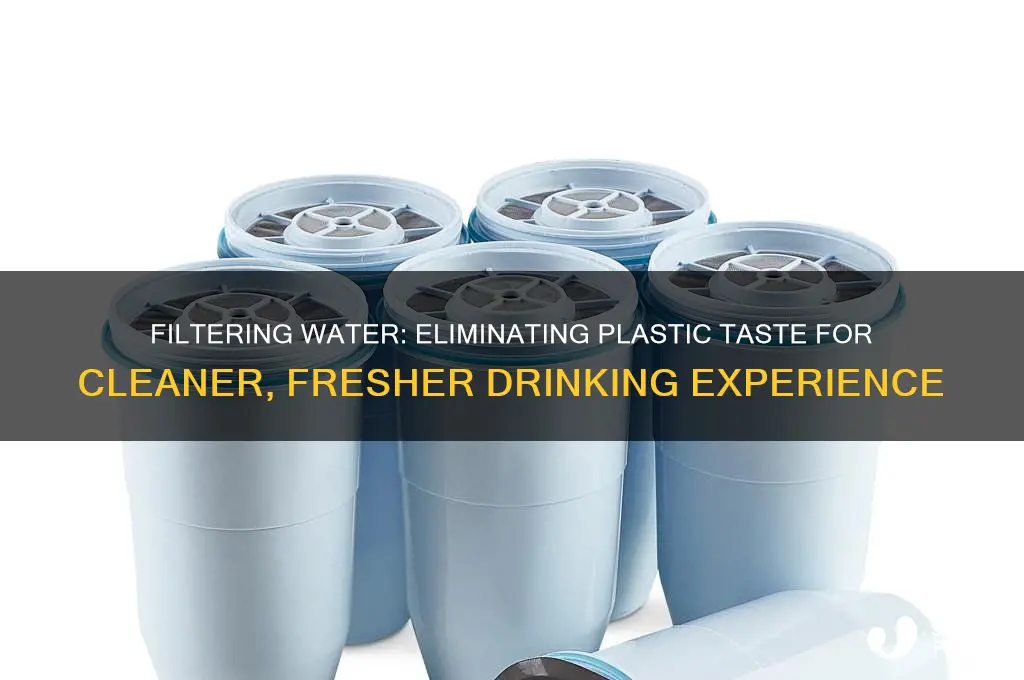 does filtering water get out plastic taste
